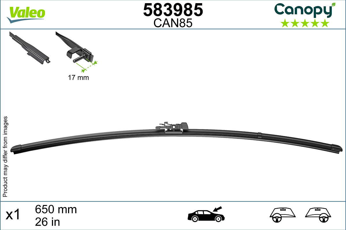 Lamela stergator VALEO 583985